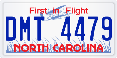 NC license plate DMT4479