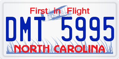 NC license plate DMT5995