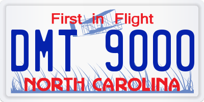 NC license plate DMT9000