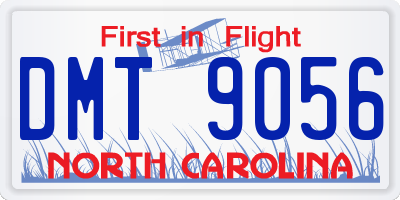 NC license plate DMT9056