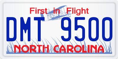 NC license plate DMT9500