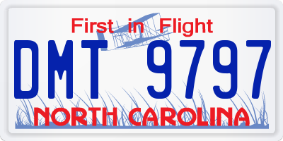 NC license plate DMT9797