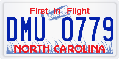 NC license plate DMU0779