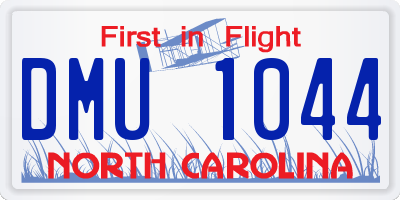 NC license plate DMU1044