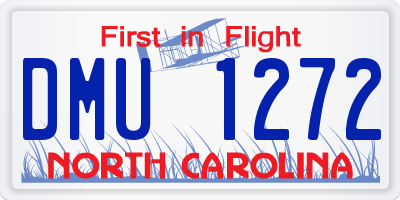 NC license plate DMU1272