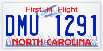 NC license plate DMU1291