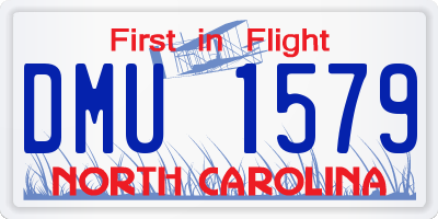 NC license plate DMU1579