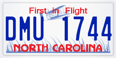 NC license plate DMU1744