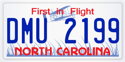 NC license plate DMU2199