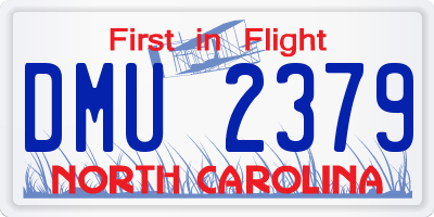 NC license plate DMU2379