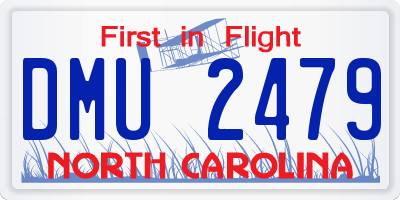 NC license plate DMU2479