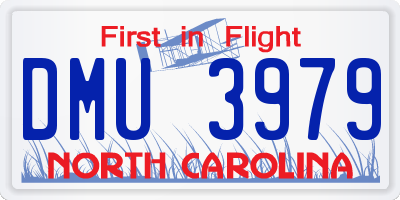 NC license plate DMU3979