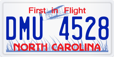 NC license plate DMU4528