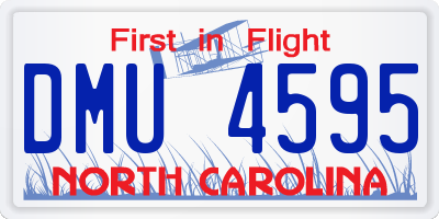 NC license plate DMU4595
