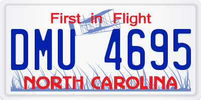 NC license plate DMU4695