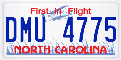 NC license plate DMU4775
