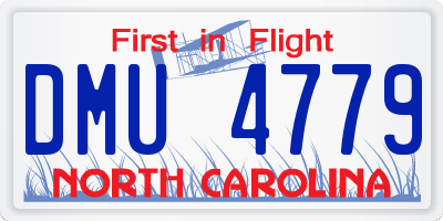 NC license plate DMU4779