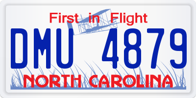 NC license plate DMU4879