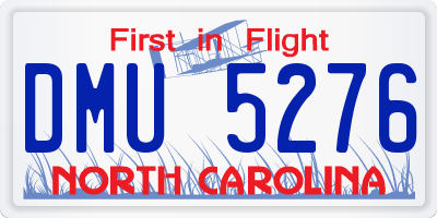 NC license plate DMU5276