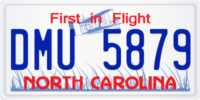 NC license plate DMU5879