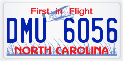 NC license plate DMU6056