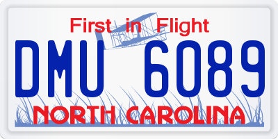NC license plate DMU6089