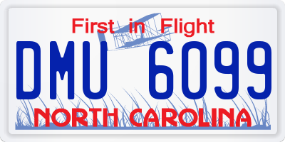 NC license plate DMU6099