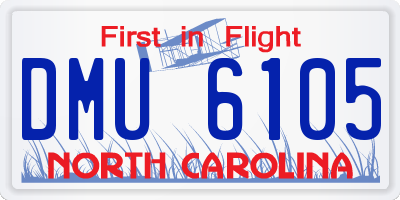 NC license plate DMU6105