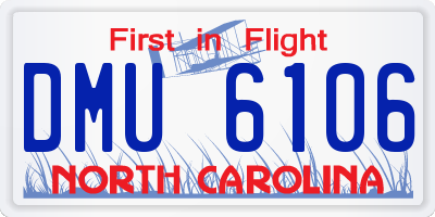 NC license plate DMU6106