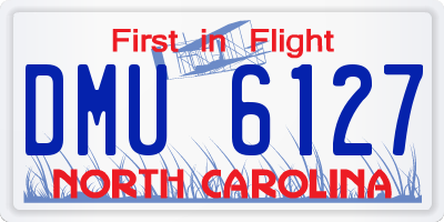 NC license plate DMU6127