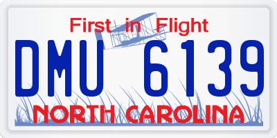 NC license plate DMU6139
