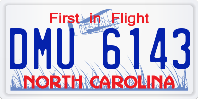NC license plate DMU6143