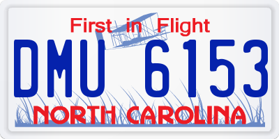 NC license plate DMU6153
