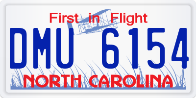 NC license plate DMU6154