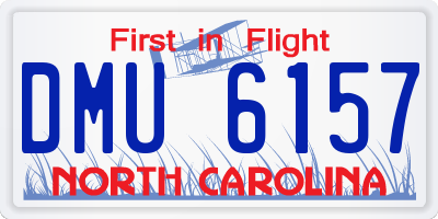 NC license plate DMU6157