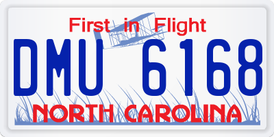 NC license plate DMU6168