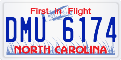 NC license plate DMU6174