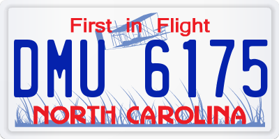 NC license plate DMU6175
