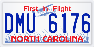 NC license plate DMU6176