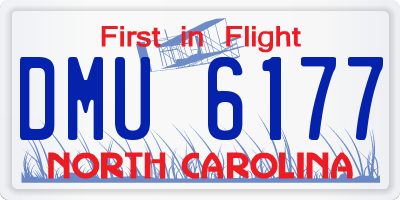 NC license plate DMU6177