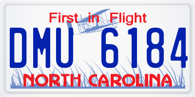 NC license plate DMU6184