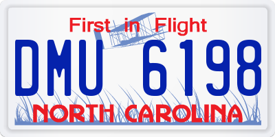 NC license plate DMU6198