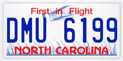 NC license plate DMU6199
