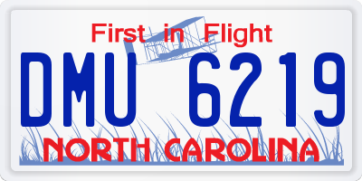 NC license plate DMU6219