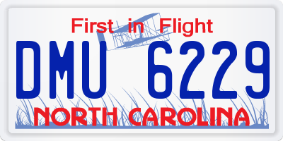 NC license plate DMU6229