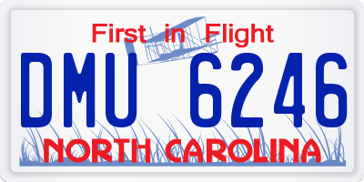 NC license plate DMU6246