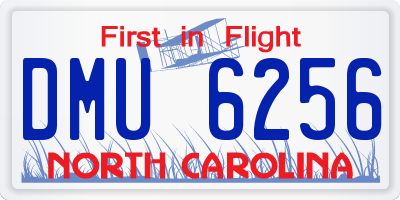 NC license plate DMU6256