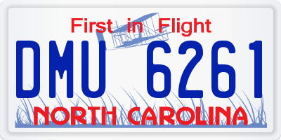 NC license plate DMU6261