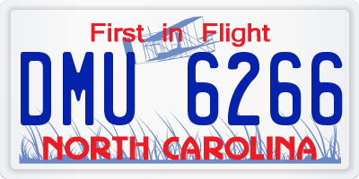 NC license plate DMU6266