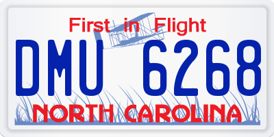 NC license plate DMU6268